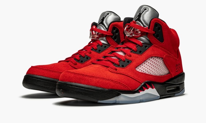 Nike Air Jordan 5 Retro 'Raging Bull 2021' Miesten Kengät Punainen Mustat Valkoinen | 610KCBJML