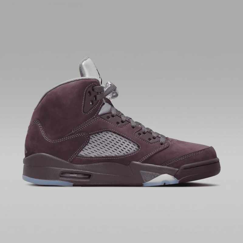Nike Air Jordan 5 Retro SE Miesten Kengät Syvä Viininpunainen Metal Hopea Syvä Harmaat | 650ALPKMQ