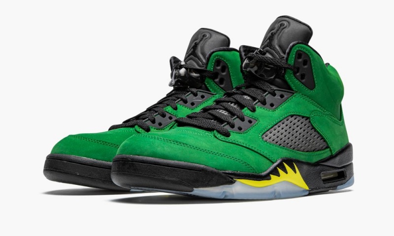 Nike Air Jordan 5 Retro SE 'Oregon' Miesten Kengät Vihreä Mustat Keltainen | 371DKFMBL