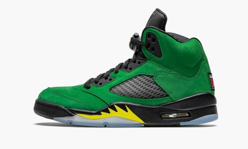 Nike Air Jordan 5 Retro SE \'Oregon\' Miesten Kengät Vihreä Mustat Keltainen | 371DKFMBL