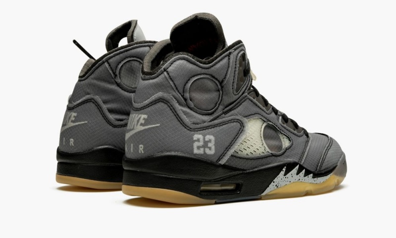 Nike Air Jordan 5 Retro SP 'Off-White' Miesten Kengät Mustat Punainen Vihreä | 986KSOIVB