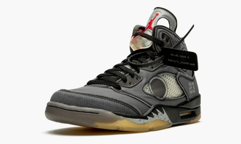 Nike Air Jordan 5 Retro SP 'Off-White' Miesten Kengät Mustat Punainen Vihreä | 986KSOIVB