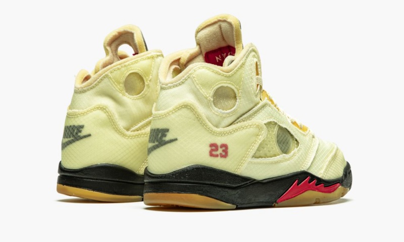 Nike Air Jordan 5 Retro SP PS 'Off-White - Sail' Lasten Kengät Punainen Mustat | 792JFHNMP