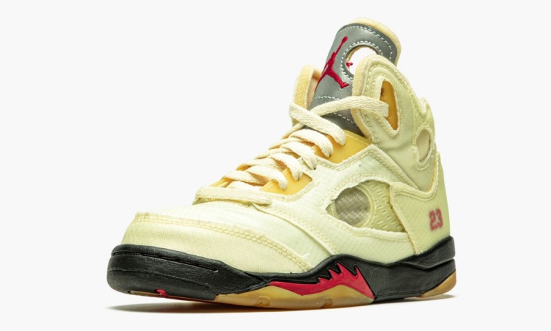 Nike Air Jordan 5 Retro SP PS 'Off-White - Sail' Lasten Kengät Punainen Mustat | 792JFHNMP