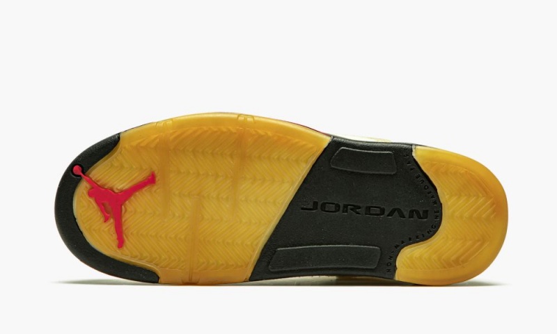 Nike Air Jordan 5 Retro SP PS 'Off-White - Sail' Lasten Kengät Punainen Mustat | 792JFHNMP