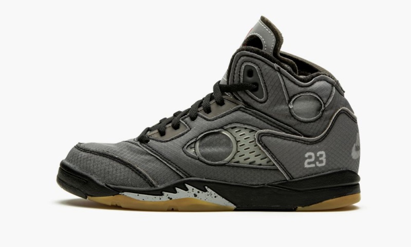 Nike Air Jordan 5 Retro SP PS 'Off White' Lasten Kengät Mustat Punainen Vihreä | 789ICXANR