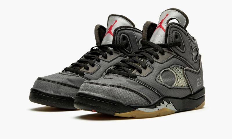 Nike Air Jordan 5 Retro SP PS 'Off White' Lasten Kengät Mustat Punainen Vihreä | 789ICXANR