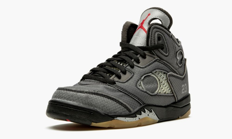 Nike Air Jordan 5 Retro SP PS 'Off White' Lasten Kengät Mustat Punainen Vihreä | 789ICXANR