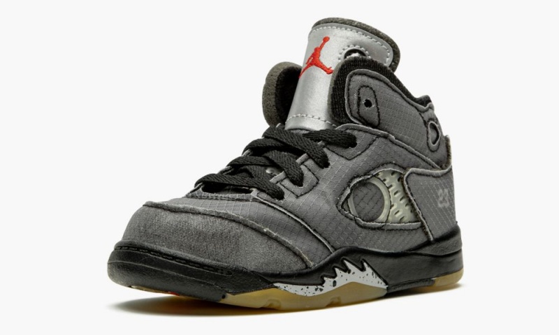 Nike Air Jordan 5 Retro SP TD 'Off-White' Lasten Kengät Mustat Punainen Harmaat | 805LDTXMV
