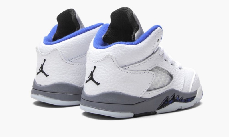 Nike Air Jordan 5 Retro TD 'Stealth 2.0' Lasten Kengät Valkoinen Kuninkaallinen Sininen | 725NJSVGI