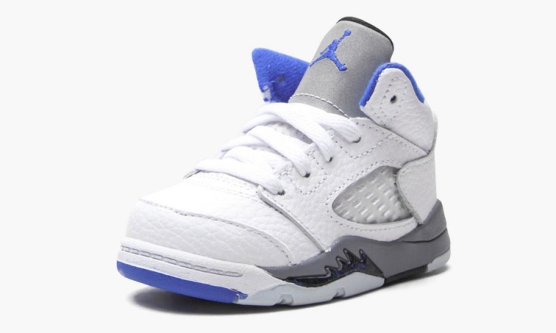 Nike Air Jordan 5 Retro TD 'Stealth 2.0' Lasten Kengät Valkoinen Kuninkaallinen Sininen | 725NJSVGI
