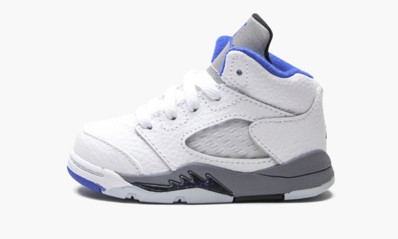 Nike Air Jordan 5 Retro TD \'Stealth 2.0\' Lasten Kengät Valkoinen Kuninkaallinen Sininen | 725NJSVGI