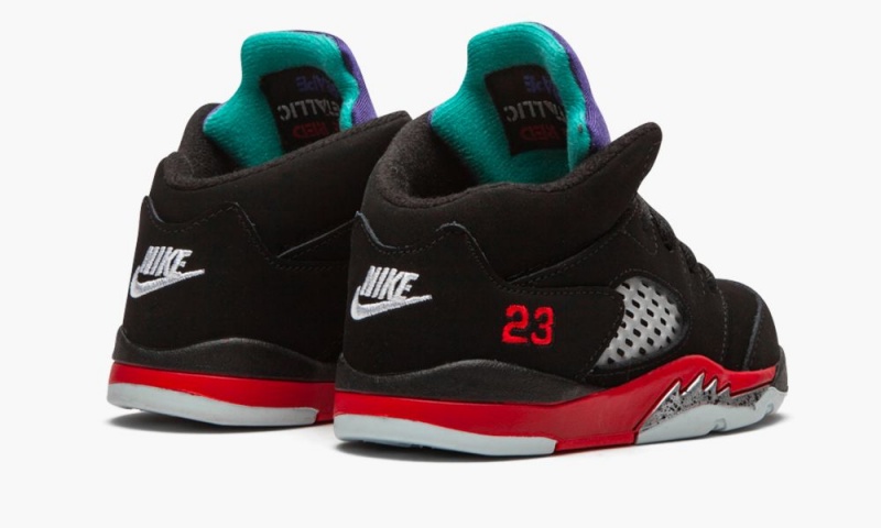 Nike Air Jordan 5 Retro TD 'Top 3' Lasten Kengät Mustat Punainen Violetit | 294TOCEDJ