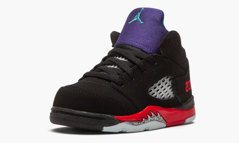 Nike Air Jordan 5 Retro TD 'Top 3' Lasten Kengät Mustat Punainen Violetit | 294TOCEDJ