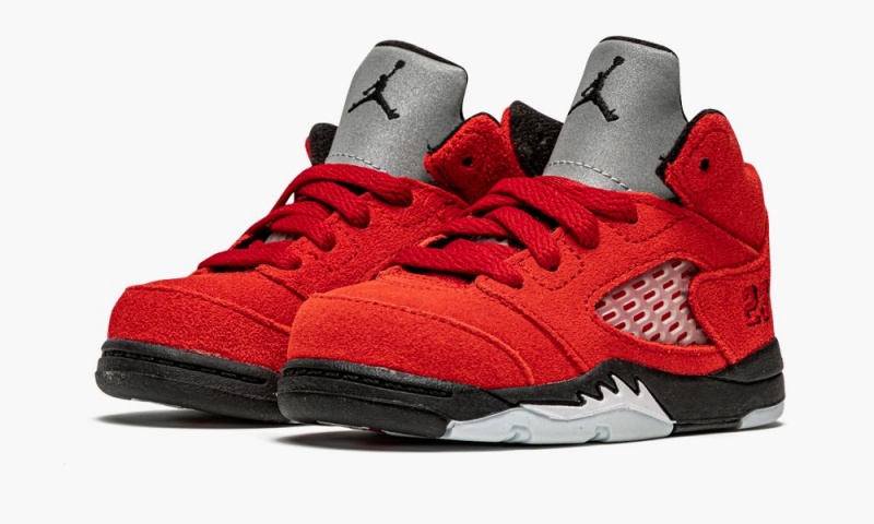 Nike Air Jordan 5 (TD) 'Raging Bull' Lasten Kengät Punainen Mustat | 372ZJRXWF