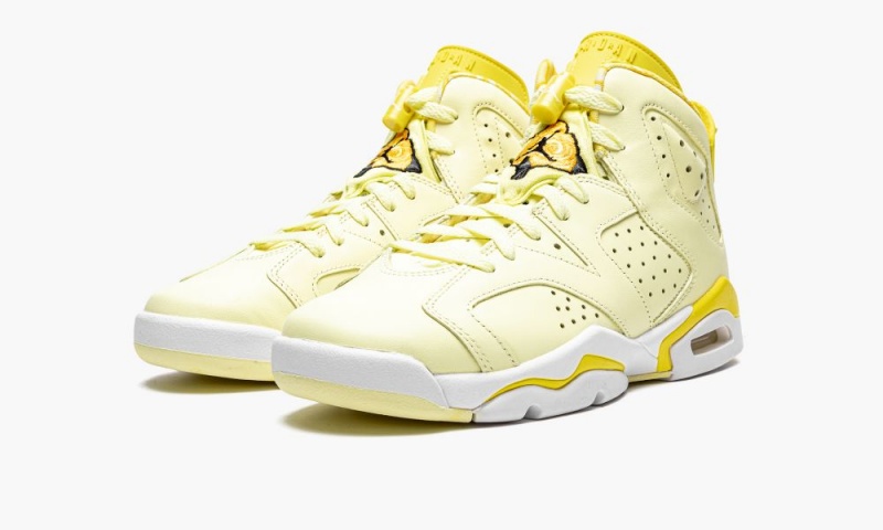 Nike Air Jordan 6 GS 'Citron Tint / Floral' Lasten Kengät Vaaleankeltainen | 803BFYIHG