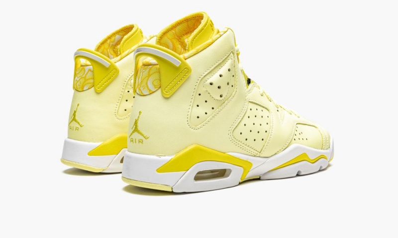 Nike Air Jordan 6 GS 'Citron Tint / Floral' Lasten Kengät Vaaleankeltainen | 803BFYIHG