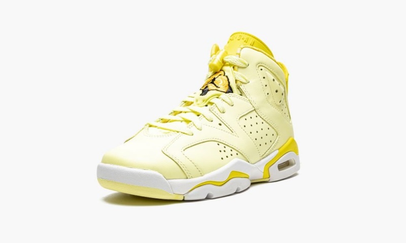 Nike Air Jordan 6 GS 'Citron Tint / Floral' Lasten Kengät Vaaleankeltainen | 803BFYIHG