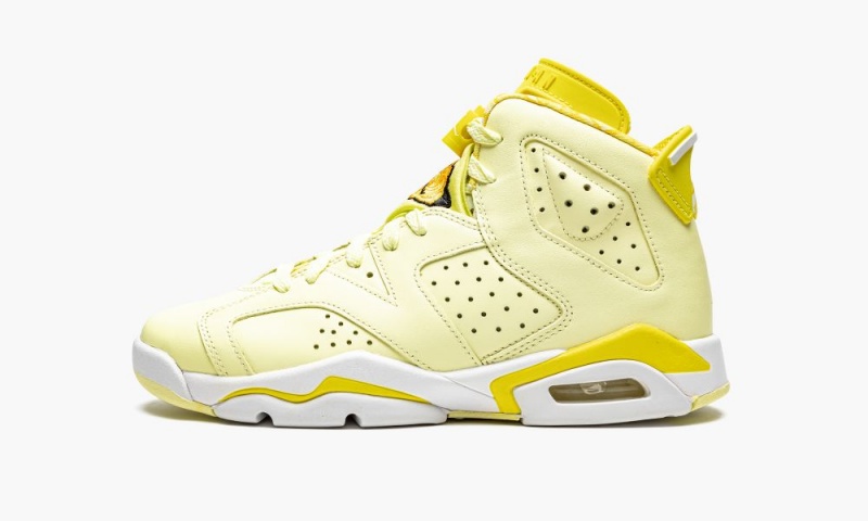 Nike Air Jordan 6 GS \'Citron Tint / Floral\' Lasten Kengät Vaaleankeltainen | 803BFYIHG