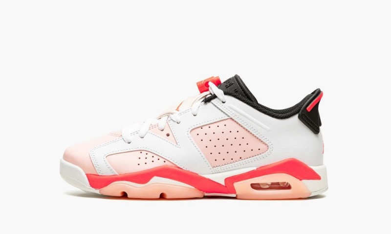Nike Air Jordan 6 Low GS \'Atmosphere\' Lasten Kengät Valkoinen Pinkki Punainen | 304INGRVQ
