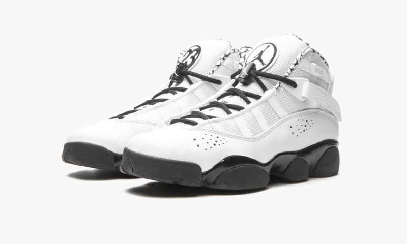 Nike Air Jordan 6 RINGS Lasten Kengät Valkoinen Mustat Metal Kultaiset | 785UABHLY