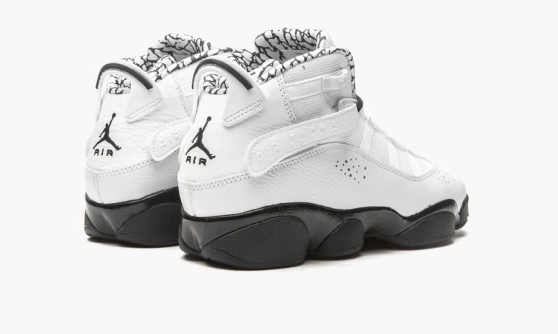 Nike Air Jordan 6 RINGS Lasten Kengät Valkoinen Mustat Metal Kultaiset | 785UABHLY