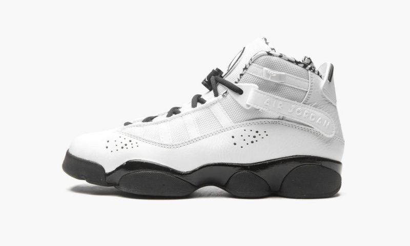 Nike Air Jordan 6 RINGS Lasten Kengät Valkoinen Mustat Metal Kultaiset | 785UABHLY