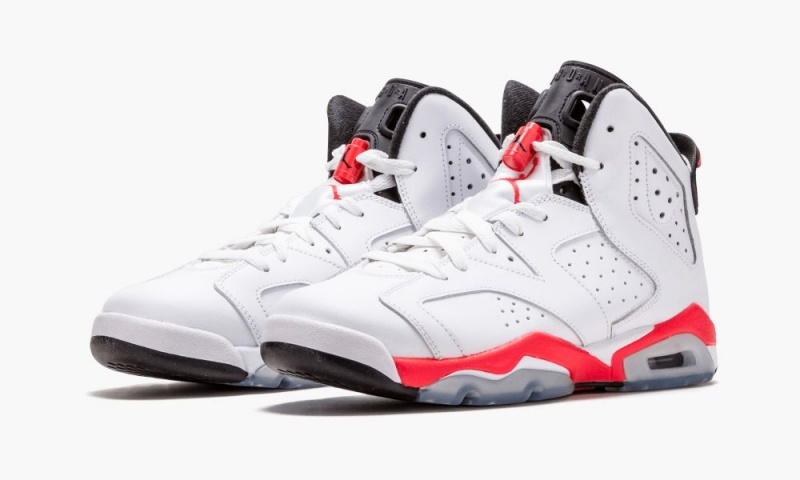 Nike Air Jordan 6 Retro BG 'Infrared' Lasten Kengät Valkoinen Mustat Punainen | 350AXNUTQ
