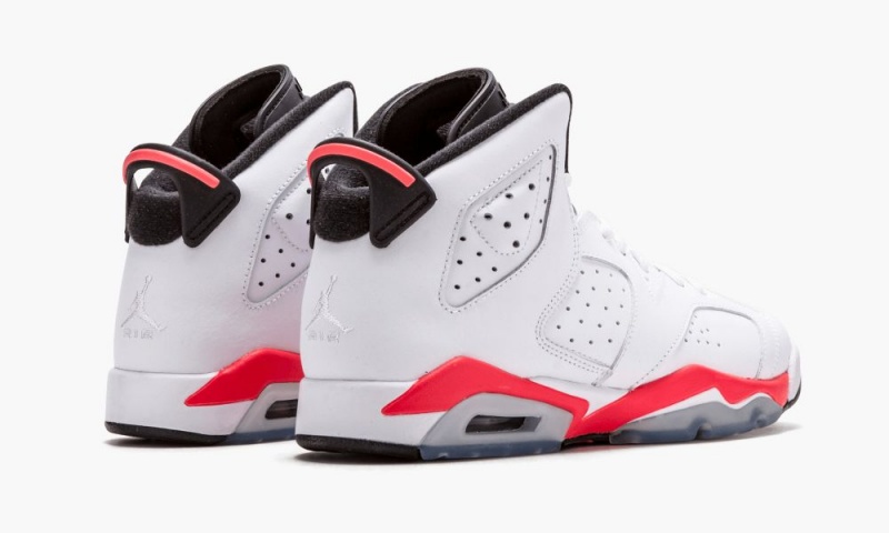 Nike Air Jordan 6 Retro BG 'Infrared' Lasten Kengät Valkoinen Mustat Punainen | 350AXNUTQ