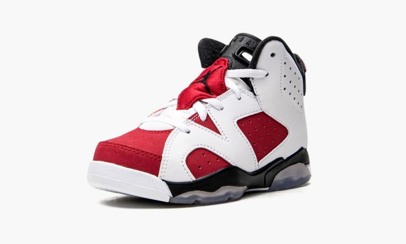 Nike Air Jordan 6 Retro BP 'Carmine' Lasten Kengät Valkoinen Mustat Punainen | 265WSLMCG