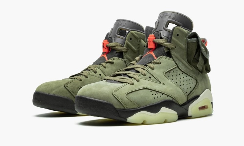 Nike Air Jordan 6 Retro 'Cactus Jack - Travis Scott' Miesten Kengät Oliivinvihreä Mustat | 567VQKIGU