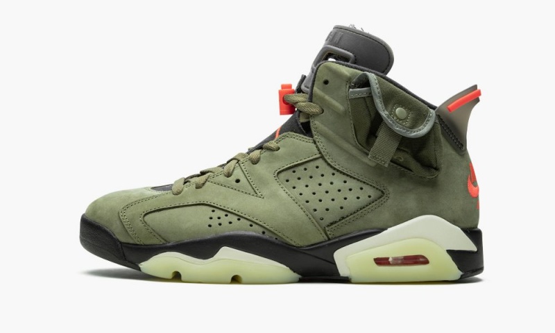 Nike Air Jordan 6 Retro \'Cactus Jack - Travis Scott\' Miesten Kengät Oliivinvihreä Mustat | 567VQKIGU
