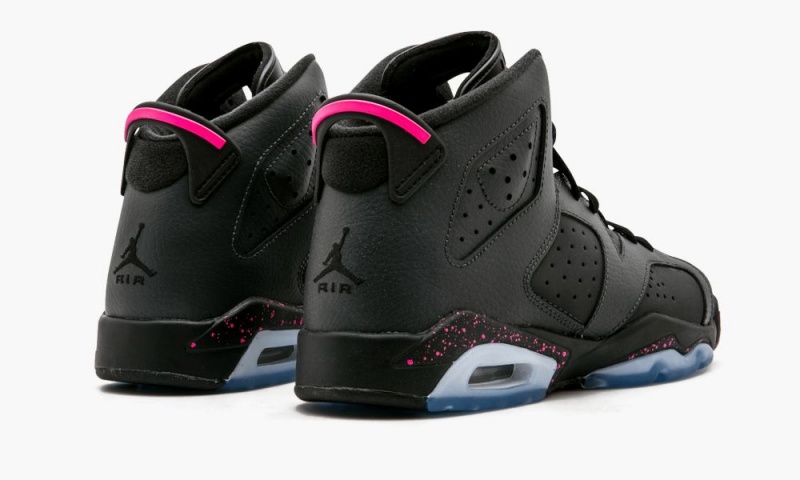 Nike Air Jordan 6 Retro GG 'Hyper Pink' Lasten Kengät Tummanharmaat Mustat Mustat | 510INKRXL