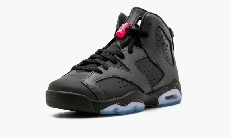 Nike Air Jordan 6 Retro GG 'Hyper Pink' Lasten Kengät Tummanharmaat Mustat Mustat | 510INKRXL