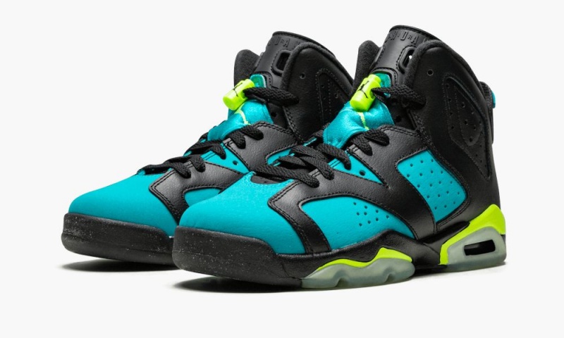 Nike Air Jordan 6 Retro GG 'Turbo Green' Lasten Kengät Mustat Vihreä | 083JOUHCQ