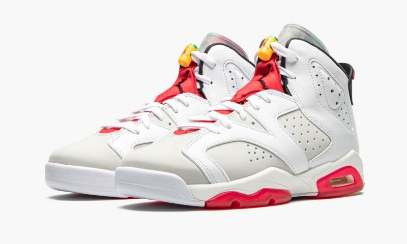 Nike Air Jordan 6 Retro GS 'Hare' Lasten Kengät Harmaat Mustat Valkoinen | 485ZWVMSC