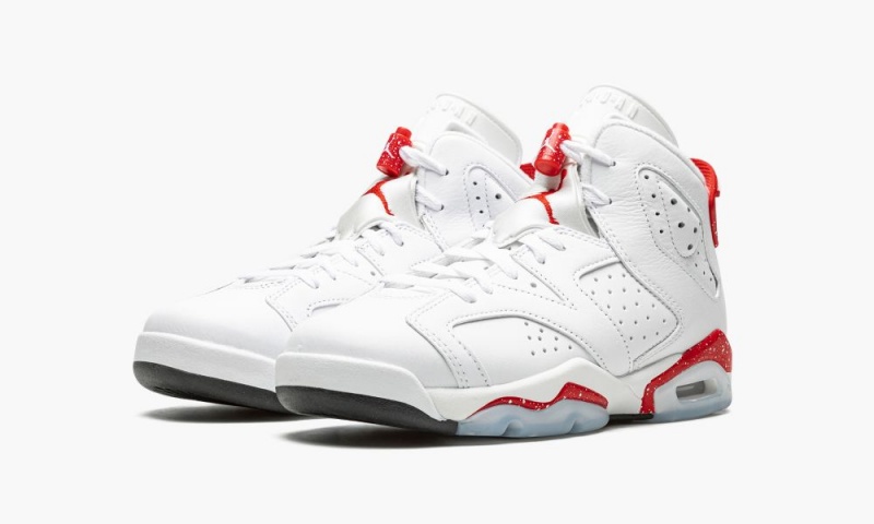 Nike Air Jordan 6 Retro GS 'Red Oreo' Lasten Kengät Valkoinen Punainen Mustat | 786PJXBMC