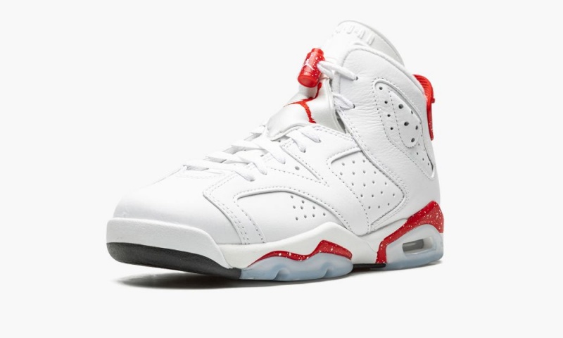 Nike Air Jordan 6 Retro GS 'Red Oreo' Lasten Kengät Valkoinen Punainen Mustat | 786PJXBMC