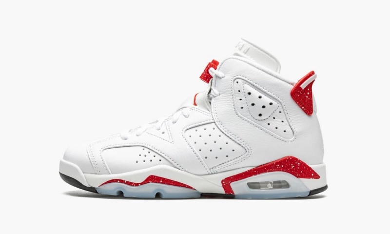 Nike Air Jordan 6 Retro GS \'Red Oreo\' Lasten Kengät Valkoinen Punainen Mustat | 786PJXBMC