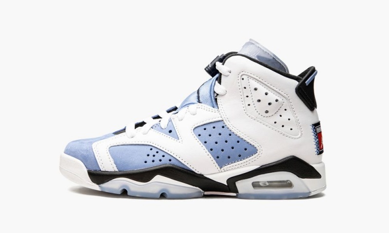 Nike Air Jordan 6 Retro GS \'UNC\' Lasten Kengät Sininen Valkoinen | 695ZJXYID