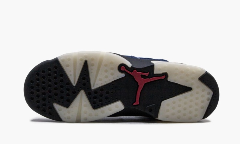 Nike Air Jordan 6 Retro (GS) 'Washed Denim' Lasten Kengät Sininen Mustat Pesu | 716CVEGDU