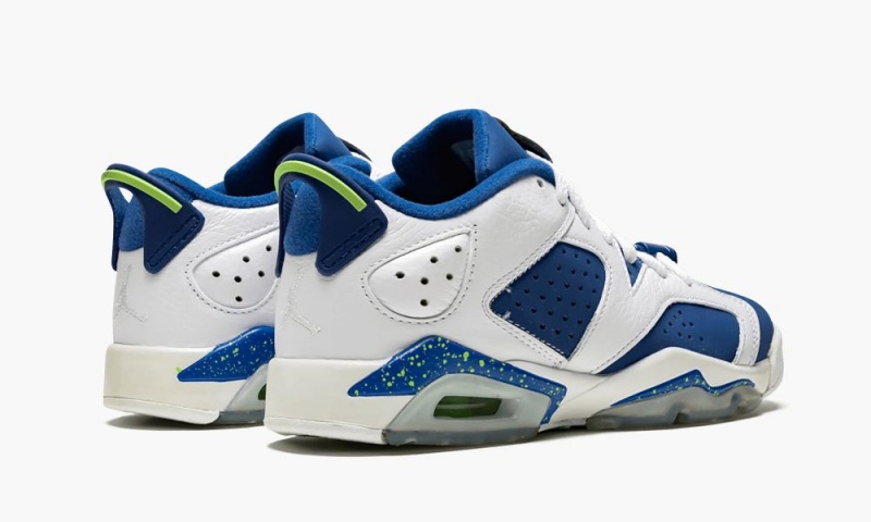 Nike Air Jordan 6 Retro Low BG 'Seahawks' Lasten Kengät Valkoinen Vihreä Sininen | 819CSUHIQ