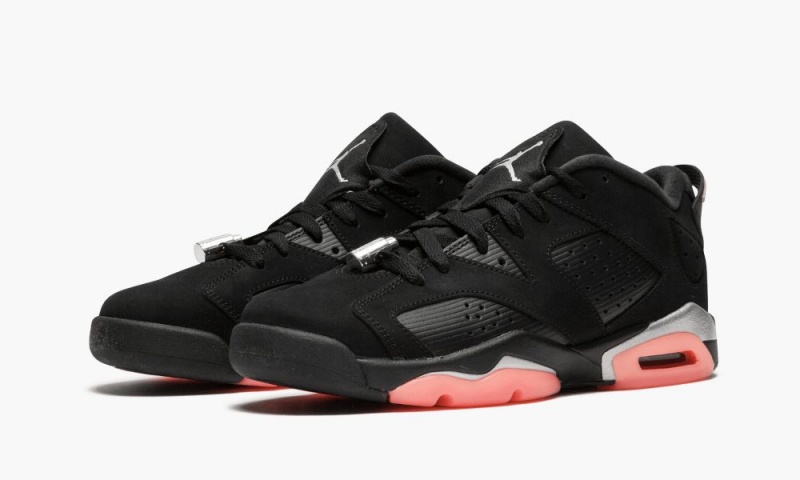 Nike Air Jordan 6 Retro Low GG Lasten Kengät Mustat Metal Hopea | 137UFWMOB