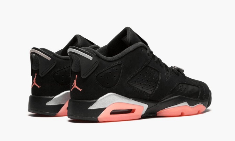 Nike Air Jordan 6 Retro Low GG Lasten Kengät Mustat Metal Hopea | 137UFWMOB