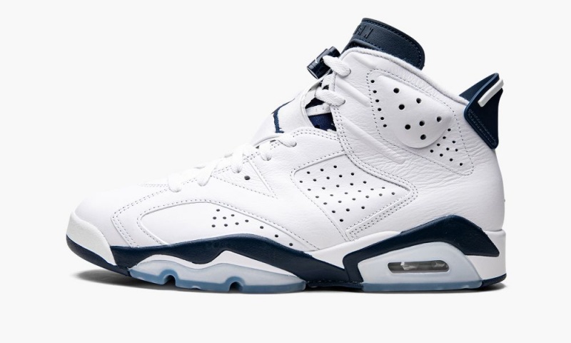 Nike Air Jordan 6 Retro 'Midnight Navy 2022' Miesten Kengät Valkoinen Laivastonsininen | 512MGFOZR