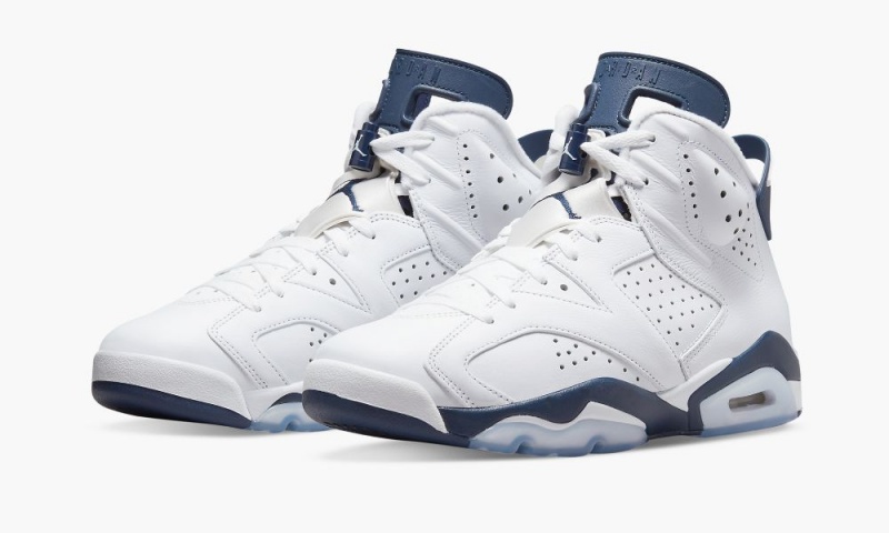 Nike Air Jordan 6 Retro 'Midnight Navy 2022' Miesten Kengät Valkoinen Laivastonsininen | 512MGFOZR