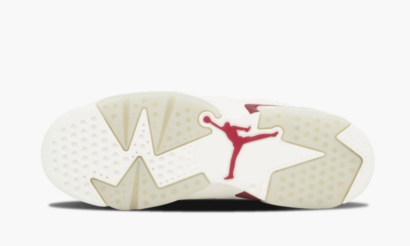 Nike Air Jordan 6 Retro OG BG 'Maroon' Lasten Kengät Valkoinen Viininpunainen | 563WDMQXP