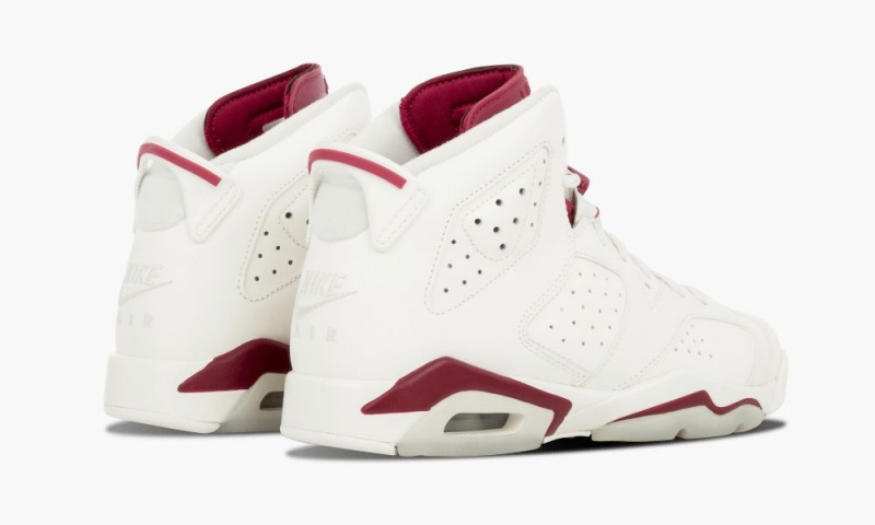 Nike Air Jordan 6 Retro OG BG 'Maroon' Lasten Kengät Valkoinen Viininpunainen | 563WDMQXP