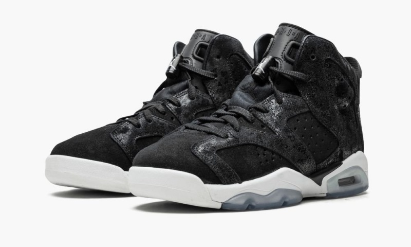 Nike Air Jordan 6 Retro PREM HC GG 'Heiress - Black Mokka' Lasten Kengät Mustat Valkoinen Punainen | 190XQKARW