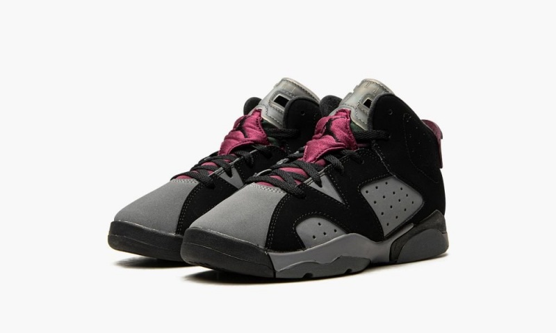 Nike Air Jordan 6 Retro PS 'Bordeaux' Lasten Kengät Mustat Syvä Harmaat | 681SFNBPI